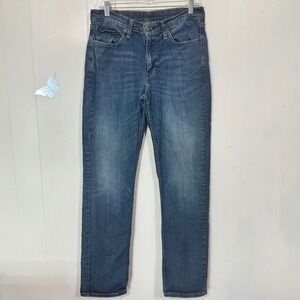 Levis 514 Mens Straight Fit Denim Blue Jeans Size W32 L34 Blue Medium Wash